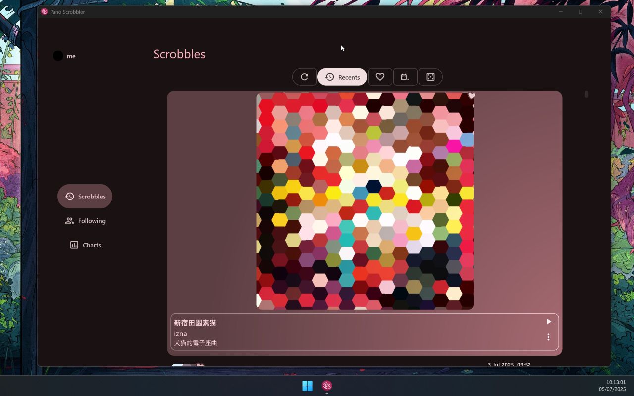 scrobbles screen